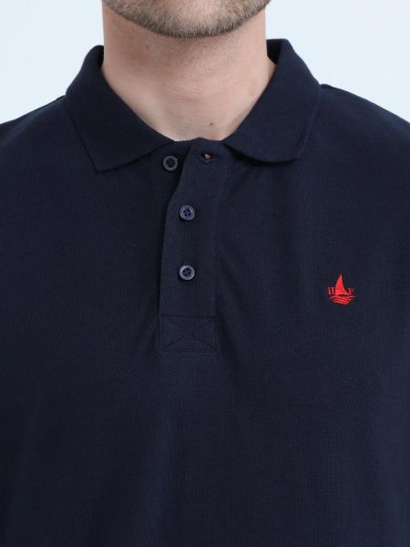 Image de Polo manches L maille piquée  unité -  S MARINE