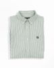 Image de Chemise Oxford rayée fine unité -  S KAKI