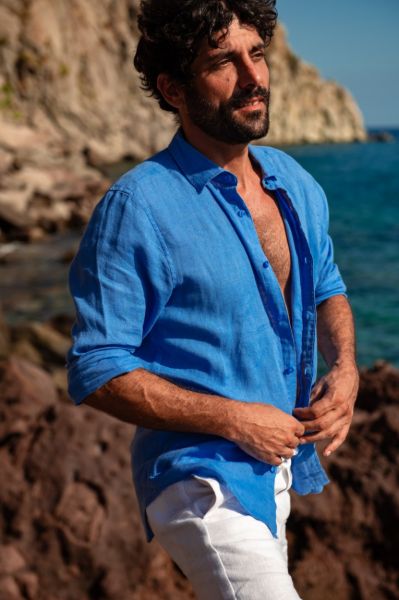 Image de Chemise lin ML unie unité -  S ROYAL