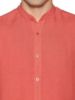 Image de Chemise lin col Mao unité -  4 XL BRIQUE
