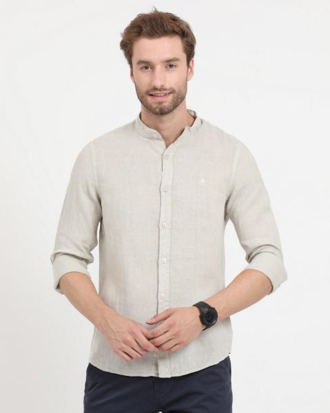 Image de Chemise lin col Mao unité -  XL NATUREL
