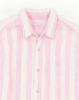Image de Chemise lin larges rayures unité -  4 XL ROSE