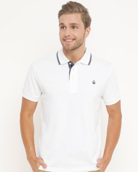 Image de polo Harper petit logo unité -  3 XL BLANC