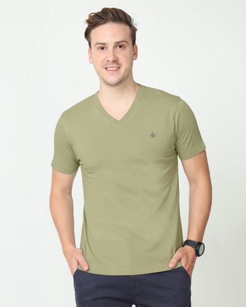 Image de T shirt col V unité -  4 XL KAKI