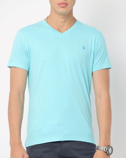 Image de T shirt col V unité -  2 XL TURQUOISE