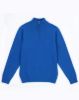 Image de Pull coton demi zip unité -  XL COBALT