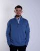 Image de Pull coton demi zip unité -  XL CIEL