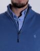 Image de Pull coton demi zip unité -  2 XL CIEL