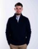 Image de Pull coton demi zip unité -  4 XL MARINE