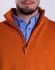 Image de Pull coton demi zip unité -  3 XL MANDARINE