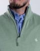 Image de Pull coton demi zip unité -  M CELADON