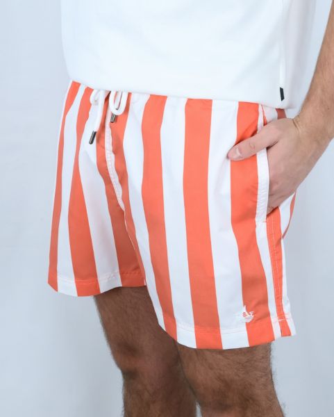 Image de MAILLOT Homme larges rayures unité -  XL CORAIL