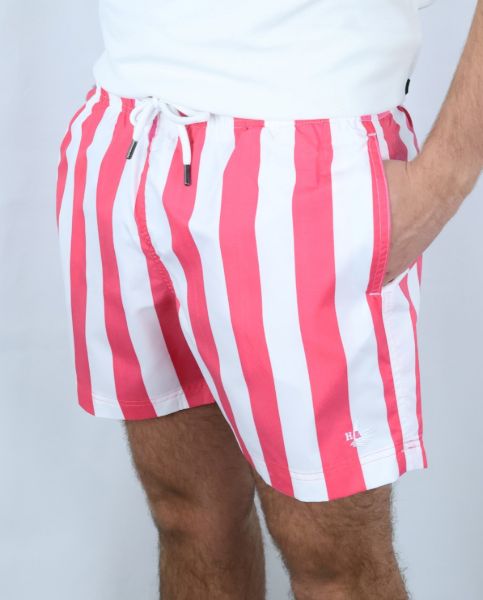 Image de MAILLOT Homme larges rayures unité -  XL ROSE