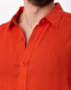Image de Chemise lin ML unie unité -  S TANGERINE