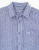 Image de Chemise lin rayée MC  unité -  4 XL MARINE