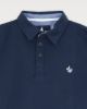 Image de Sweat col polo unité -  4 XL MARINE/ BLANC