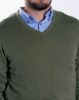 Image de Pull col V cahemire unité -  XL KAKI
