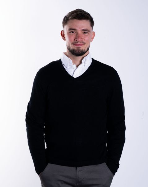 Image de Pull col V cahemire unité -  M NOIR