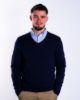 Image de Pull col V cahemire unité -  3 XL MARINE