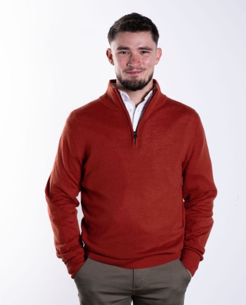 Image de Pull col camionneur cahemire unité -  L ROUILLE