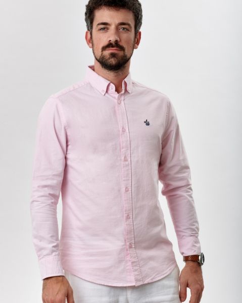 Image de Chemise Oxford unie unité -  4 XL ROSE