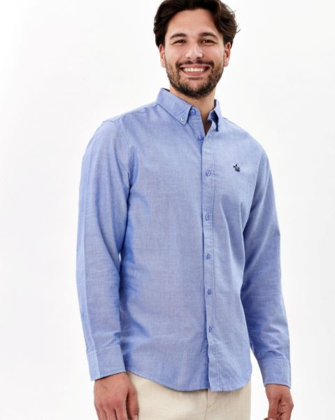 Image de Chemise Oxford unie unité -  S MARINE