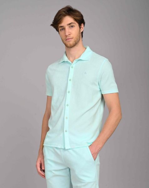 Image de polo éponge gilet unité -  L VERT MENTHE