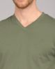 Image de T shirt col V unité -  2 XL OLIVE