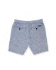 Image de Bermuda lin élastiqué jog rayé unité -  2 XL MARINE