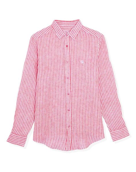 Image de Chemise en lin Rayée unité -  S FRAMBOISE