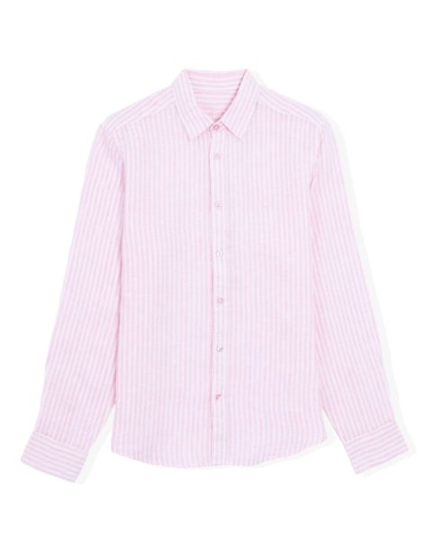 Image de Chemise en lin Rayée unité -  L ROSE