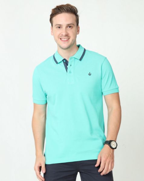 Image de polo Harper petit logo unité -  L VERT MENTHE