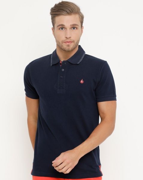 Image de polo Harper petit logo unité -  3 XL MARINE/ CORAIL
