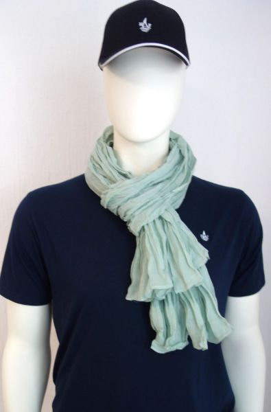 Image de chèche coton pack de 10p de même couleur -  Pack CELADON