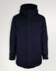 Image de Veste longue capuche zippée -  L BLEU NUIT