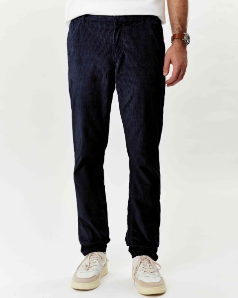 Image de Pantalon chino velours côtelé unité -  50 MARINE
