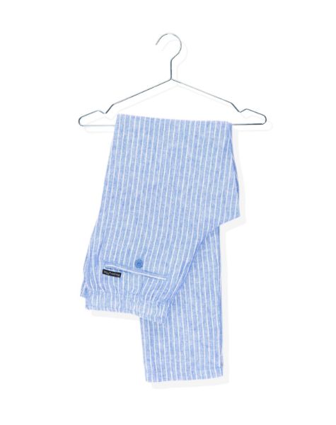 Image de Pantalon lin jog. rayé unité -  L CIEL