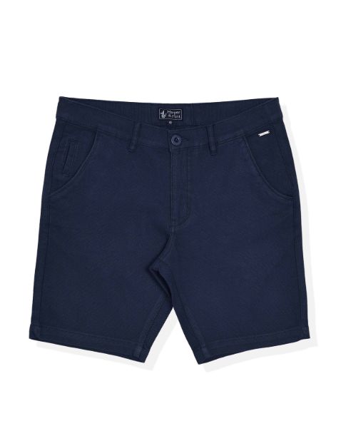 Image de Bermuda Dobby coton unité -  48 MARINE