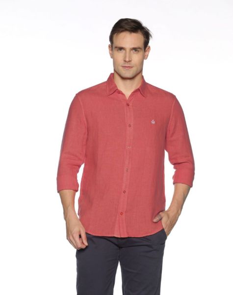Image de Chemise lin ML unie unité -  3 XL BRIQUE