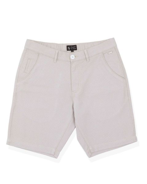 Image de Bermuda Dobby coton unité -  40 MASTIC