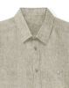 Image de Chemise lin chinée unité -  XL OLIVE