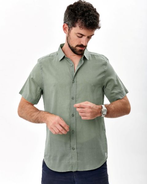 Image de Chemise voile de coton MC  unité -  XL KAKI
