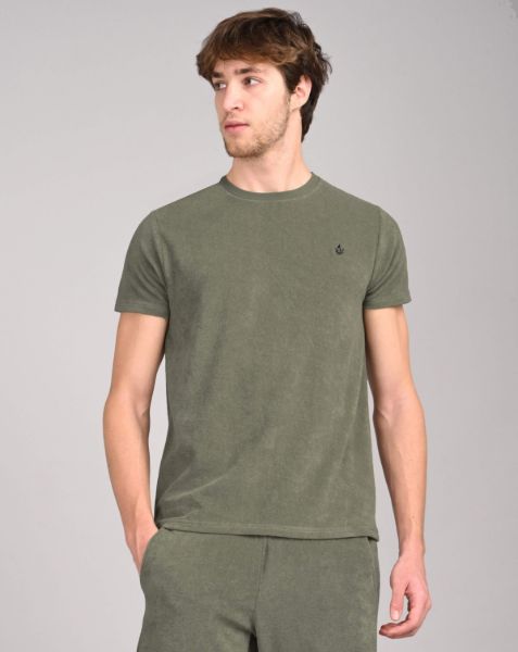 Image de T shirt velours éponge unité -  XL VERT DE GRIS
