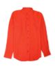 Image de Chemise lin col Mao unité -  XL TANGERINE