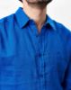 Image de Chemise lin ML unie unité -  2 XL COBALT
