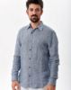 Image de Chemise lin chinée unité -  L MARINE