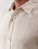 Image de Chemise lin ML unie unité -  L CREME