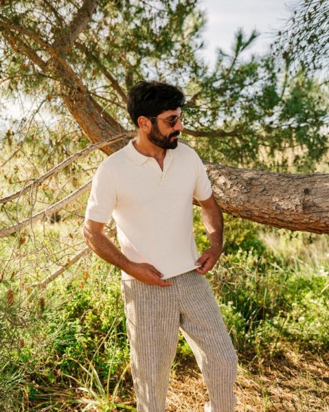 Image de Polo maille coton Bio unité -  4 XL CREME
