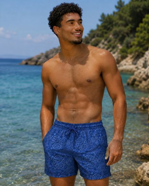 Image de Maillot Homme imprimé caraïbes unité -  M MARINE