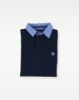 Image de Sweat col polo jeans unité -  XL MARINE / CIEL